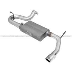 aFe Power Scorpion Exhaust System 2-1/2" Axle-Back Aluminized With Polish Tip For 07-14 Jeep Wrangler JK V6-3.8/3.6L