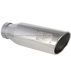 aFe Power Mach Force-XP Tip (Stainless Steel) 4 In X 6 Out X 18 L In Bolt-On (Polished Tip)
