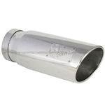 aFe Power Mach Force-XP Tip (Stainless Steel) 5 In X 6 Out X 15 L In Bolt-On (Polished Tip)