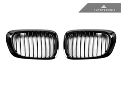 Replacement Gloss Black Front Grilles - E46 Coupe / 3 Series (Pre-Facelift)