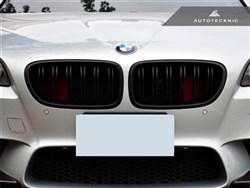 Replacement Dual Slats Stealth Black Front Grilles - F10 5 Series