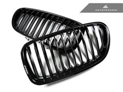 Replacement Gloss Black Front Grilles - F10 Sedan / F11 Wagon / 5 Series