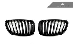 Replacement Gloss Black Front Grilles - F22 2 Series Coupe