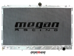 Megan Racing High Performance Aluminum 2 Rows Radiator For Mitsubishi 3000GT VR4 MT ONLY