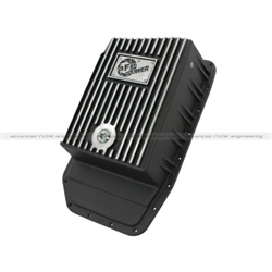 aFe Power Transmission Pan Black (Machined Fins) For 93-98 Ford Truck Aode/4R70W