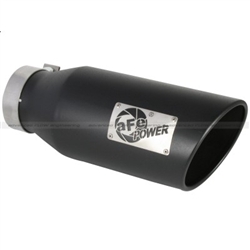 aFe Power Mach Force-XP Tip (Stainless Steel) 4 In X 6 Out X 15 L In Bolt-On (Black)