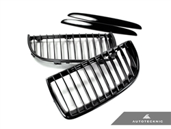 Replacement Gloss Black Front Grilles - E90 Sedan / E91 Wagon / 3 Series