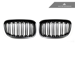 Replacement Dual Slats Stealth Black Front Grilles - F20 1 Series