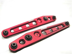 Megan Racing Rear Lower Control Arm Set Red For 96-00 Honda Civic