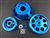 P2M Nissan S13 SR20DET 3 Piece Pulley Kit - Blue
