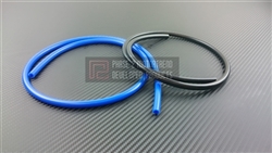 P2M Vacuum Hose :  4mm ID (1/6"), 2mm Thickness Black - Priced Per Foot