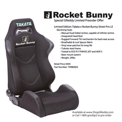 GReddy Limited Edition Takata X Rocket Buddy Street Pro Le Reclining Seat